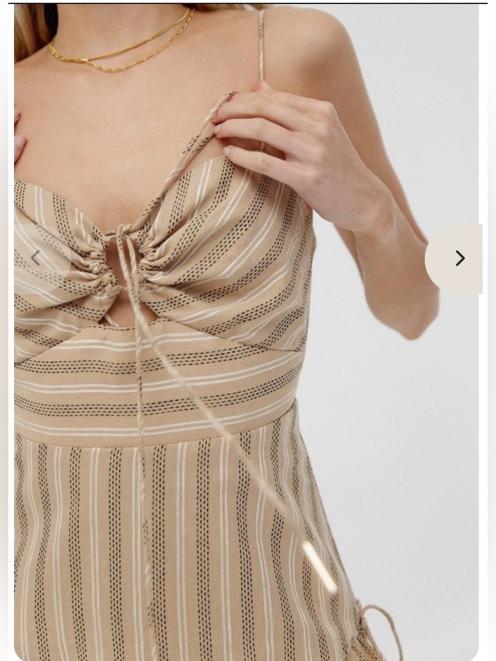 SIGNIFICANT OTHER
JORDAN DRESS - ALMOND/ BLACK STRIPE - Picture 7 of 16